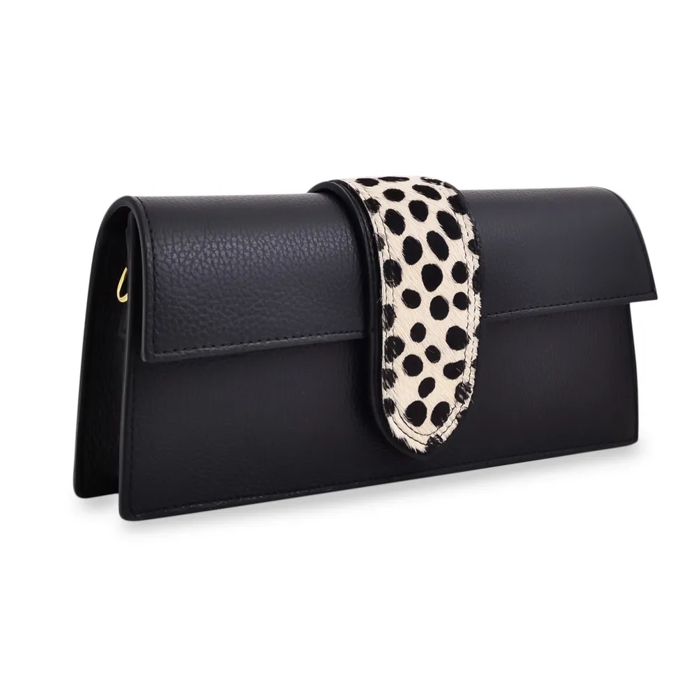 Geanta Afrika — Negru cu model animal print