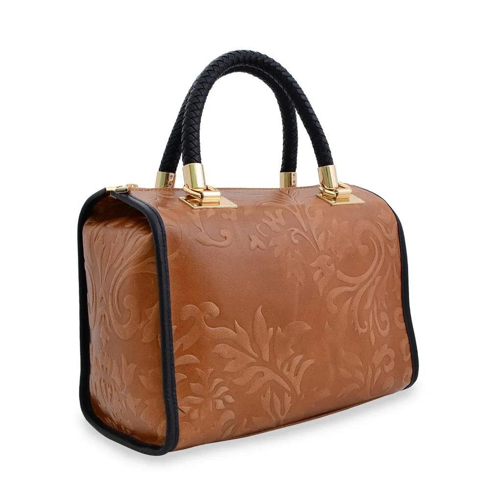 Geanta Delicate Flower — Maro camel