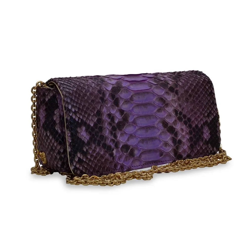 Geanta Iris, piele de piton — Violet